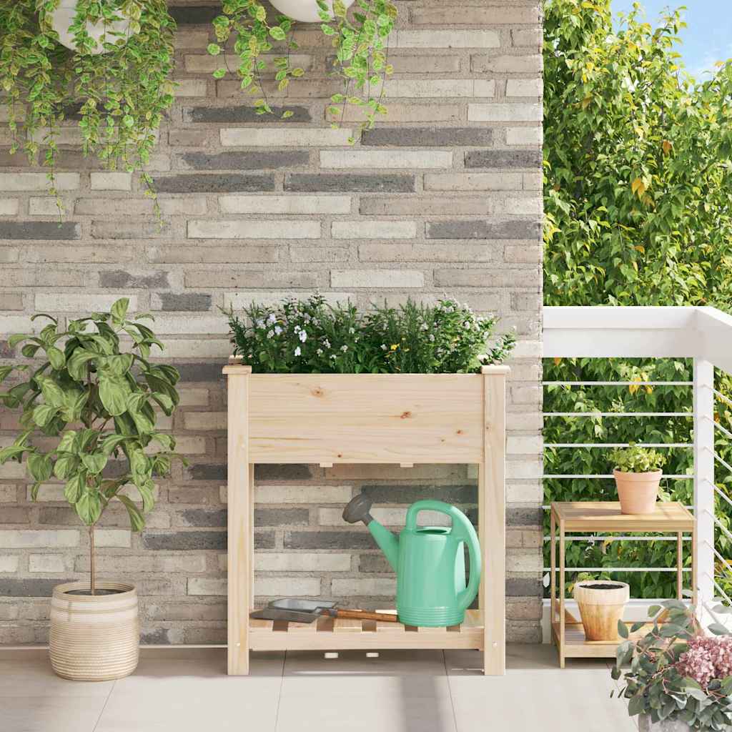 Vaso de Jardim com Prateleira Bege 115 x 59 x 76,5 cm