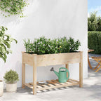 Macetero de Jardín con estante Beige 115 x 59 x 76,5 cm
