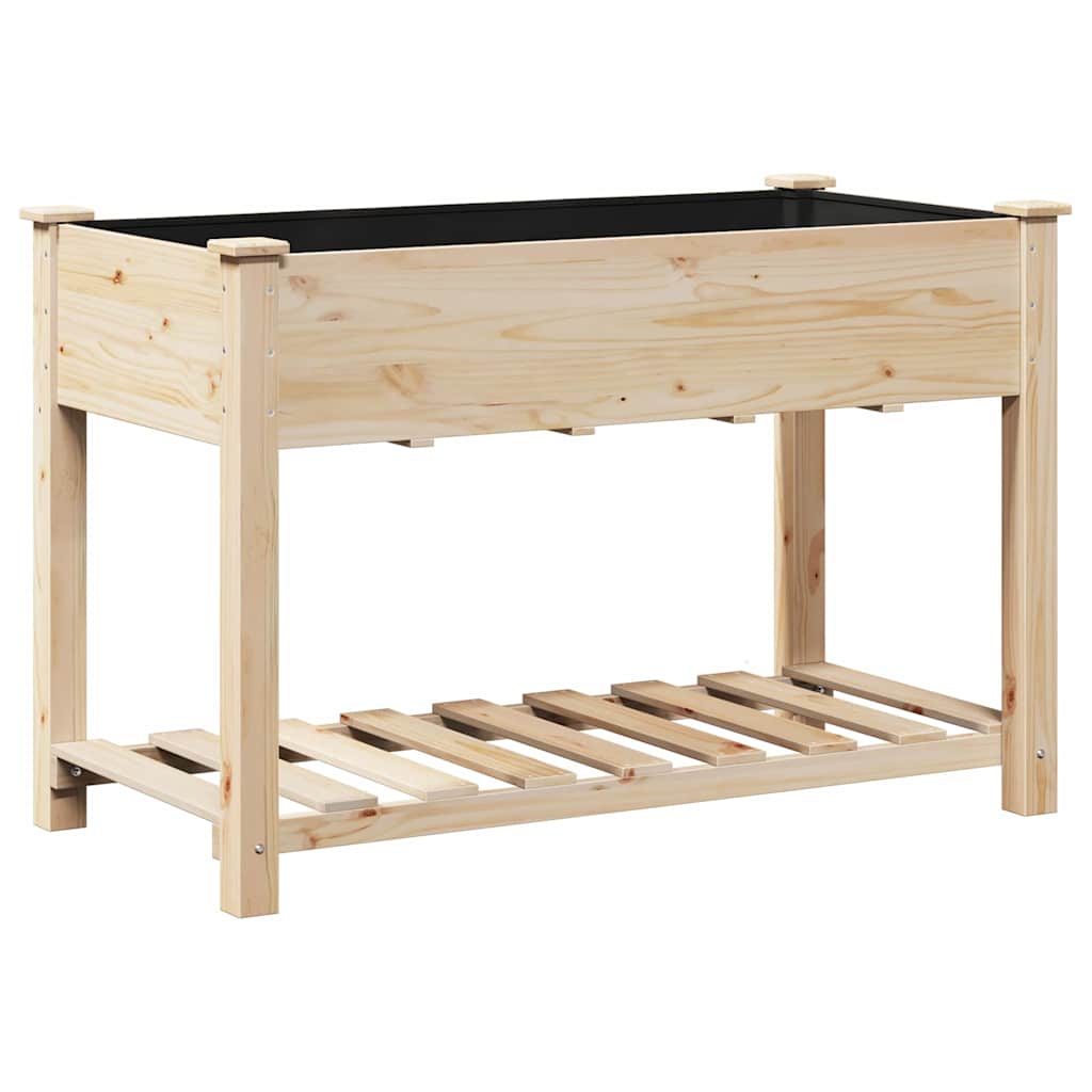Macetero de Jardín con estante Beige 115 x 59 x 76,5 cm