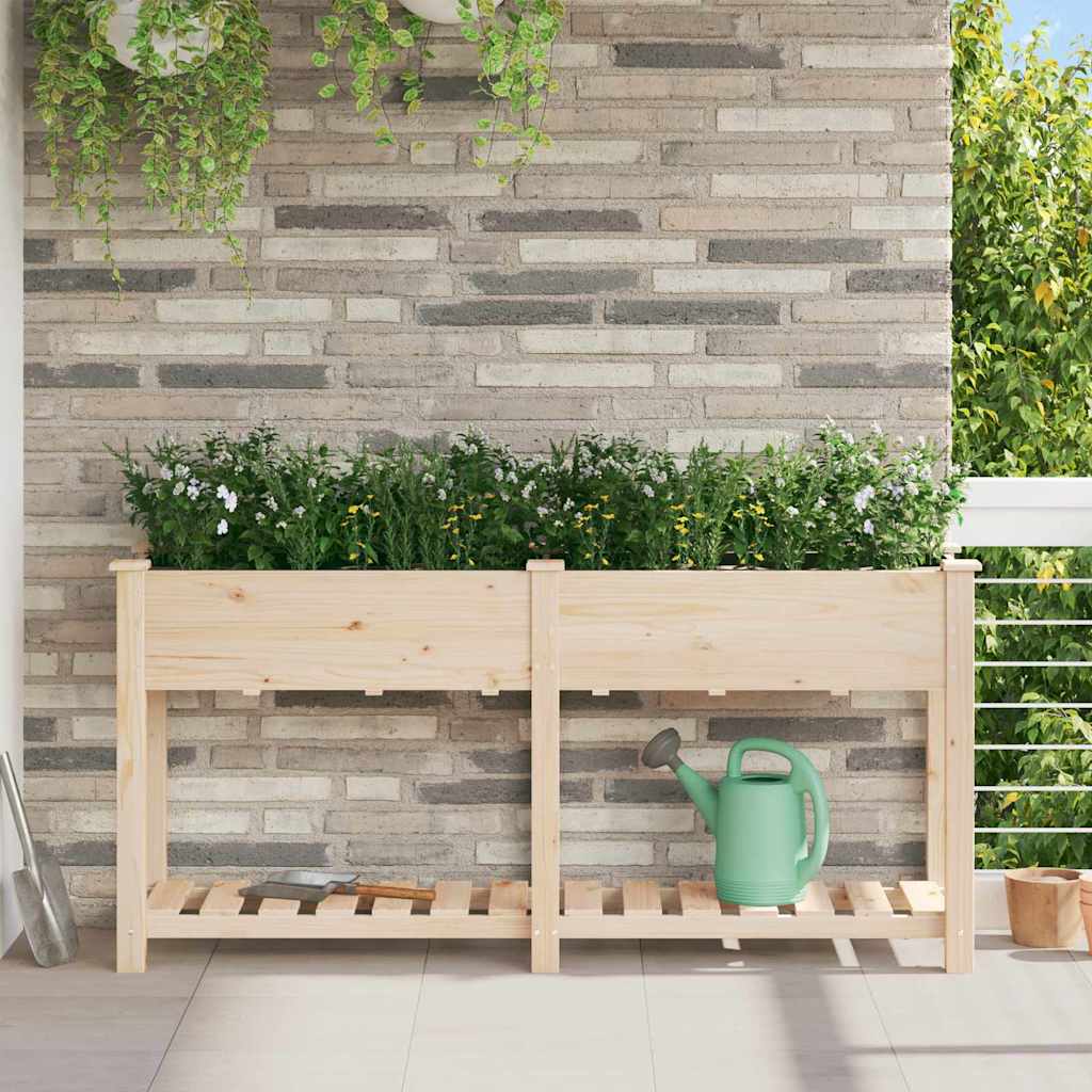 Vaso de Jardim com Prateleira Bege 115 x 59 x 76,5 cm