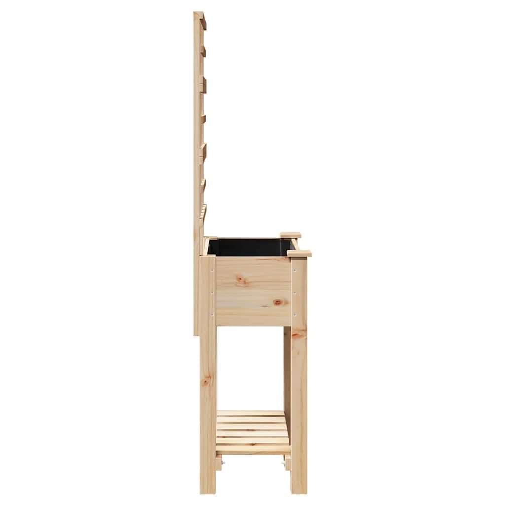 Macetero de Jardín Beige 71 x 38 x 152 cm Madera de Pino Sólido
