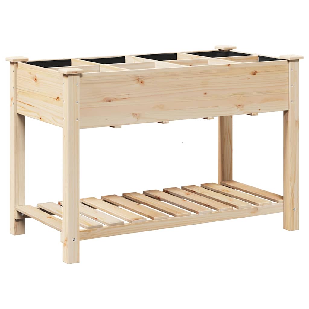 Macetero de Jardín con estante Beige 115 x 59 x 76,5 cm