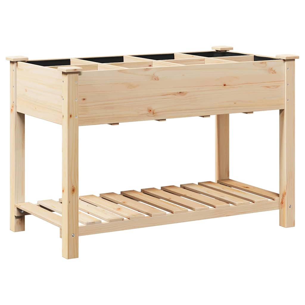 Macetero de Jardín con estante Beige 115 x 59 x 76,5 cm