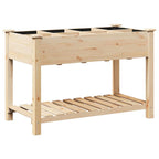 Macetero de Jardín con estante Beige 115 x 59 x 76,5 cm