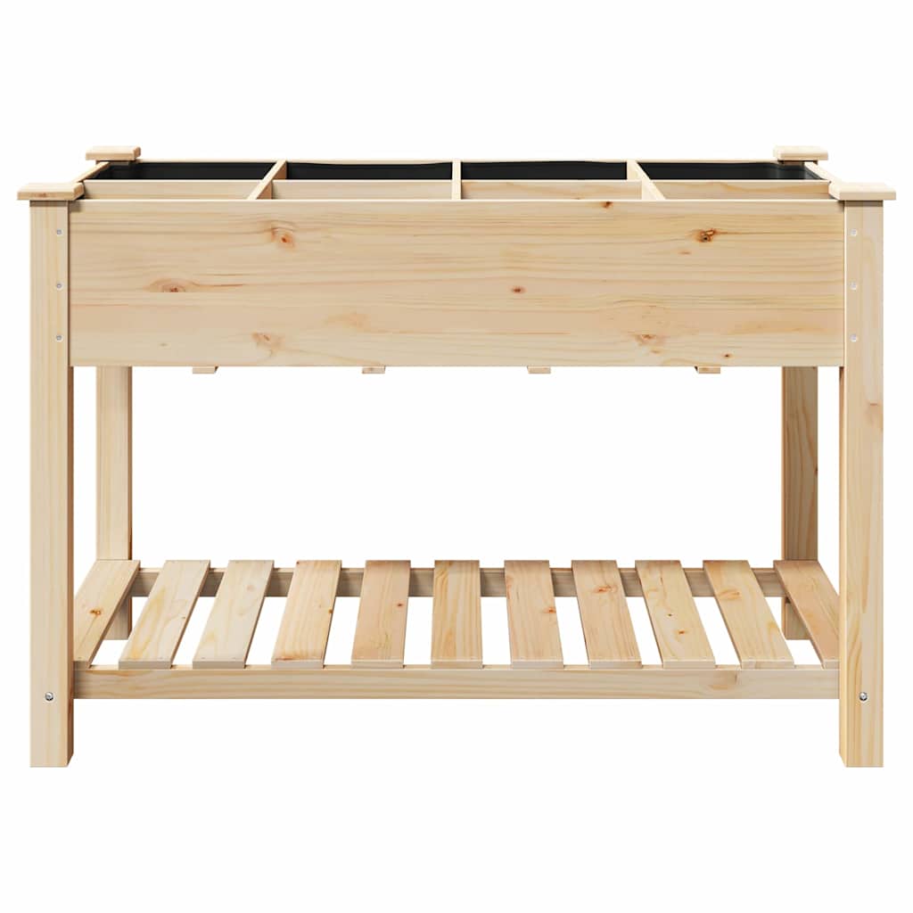 Macetero de Jardín con estante Beige 115 x 59 x 76,5 cm