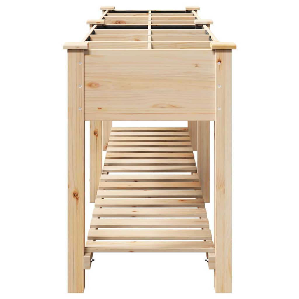 Macetero de Jardín con estante Beige 115 x 59 x 76,5 cm