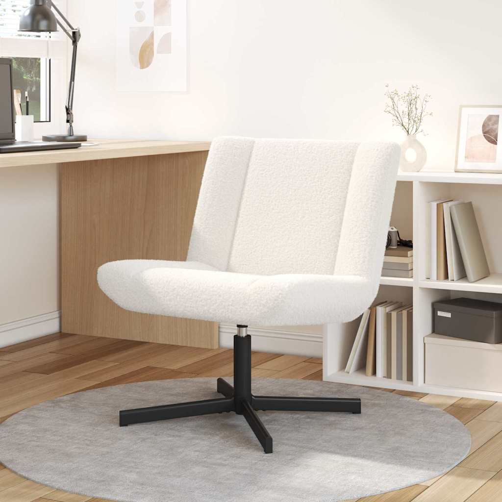 Silla giratoria Beige 63 x 75 x 76 cm Piel de oveja