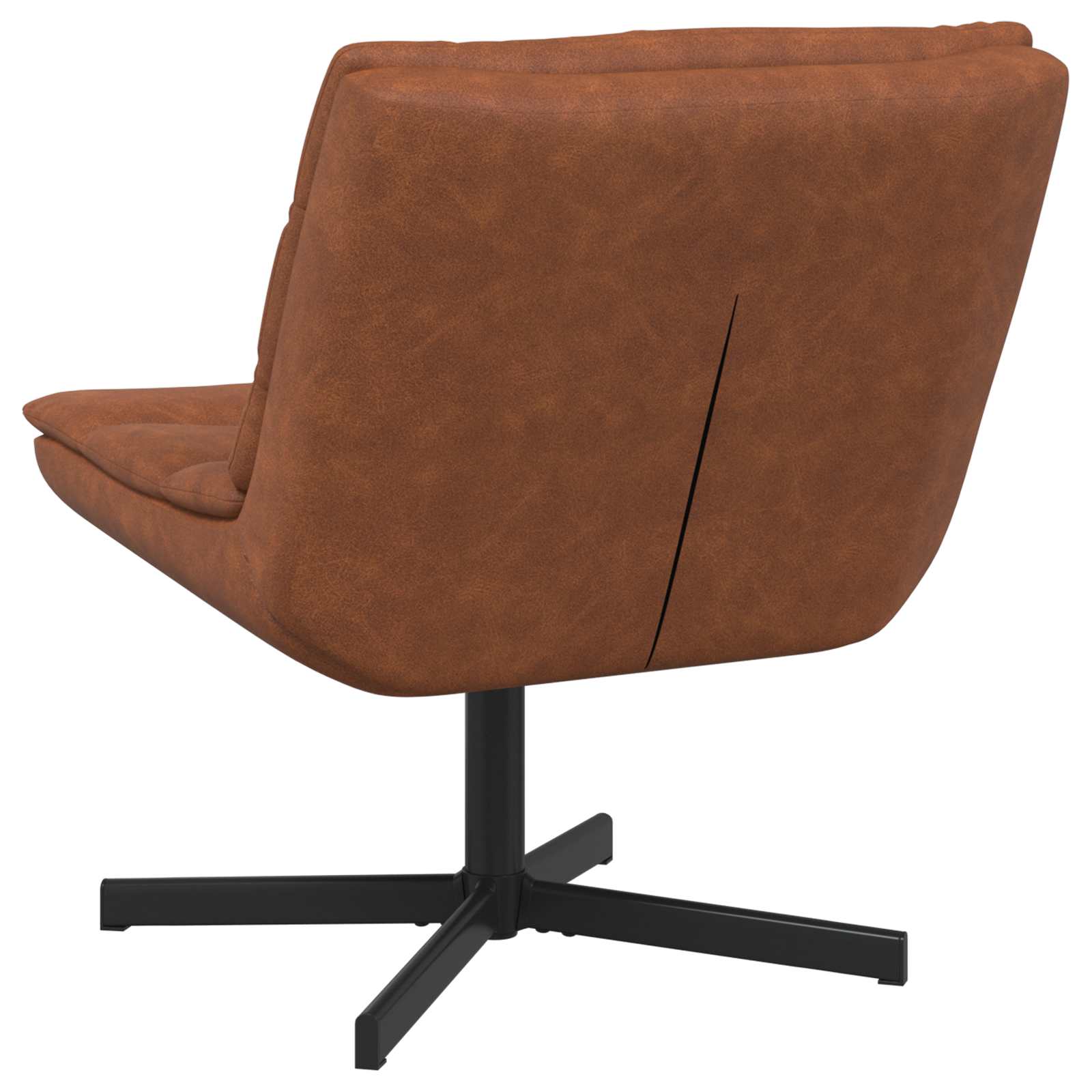 Silla giratoria Marrón 63 x 75 x 76 cm PU antiguo