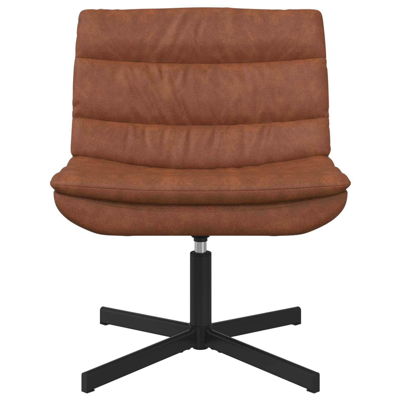 Silla giratoria Marrón 63 x 75 x 76 cm PU antiguo