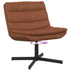 Silla giratoria Marrón 63 x 75 x 76 cm PU antiguo