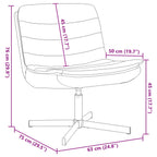 Silla giratoria Azul 63 x 75 x 76 cm tela