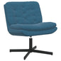Poltrona Reclinável Rotativa Amarela 63 x 75 x 76 cm Veludo