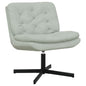 Poltrona Reclinável Rotativa Amarela 63 x 75 x 76 cm Veludo
