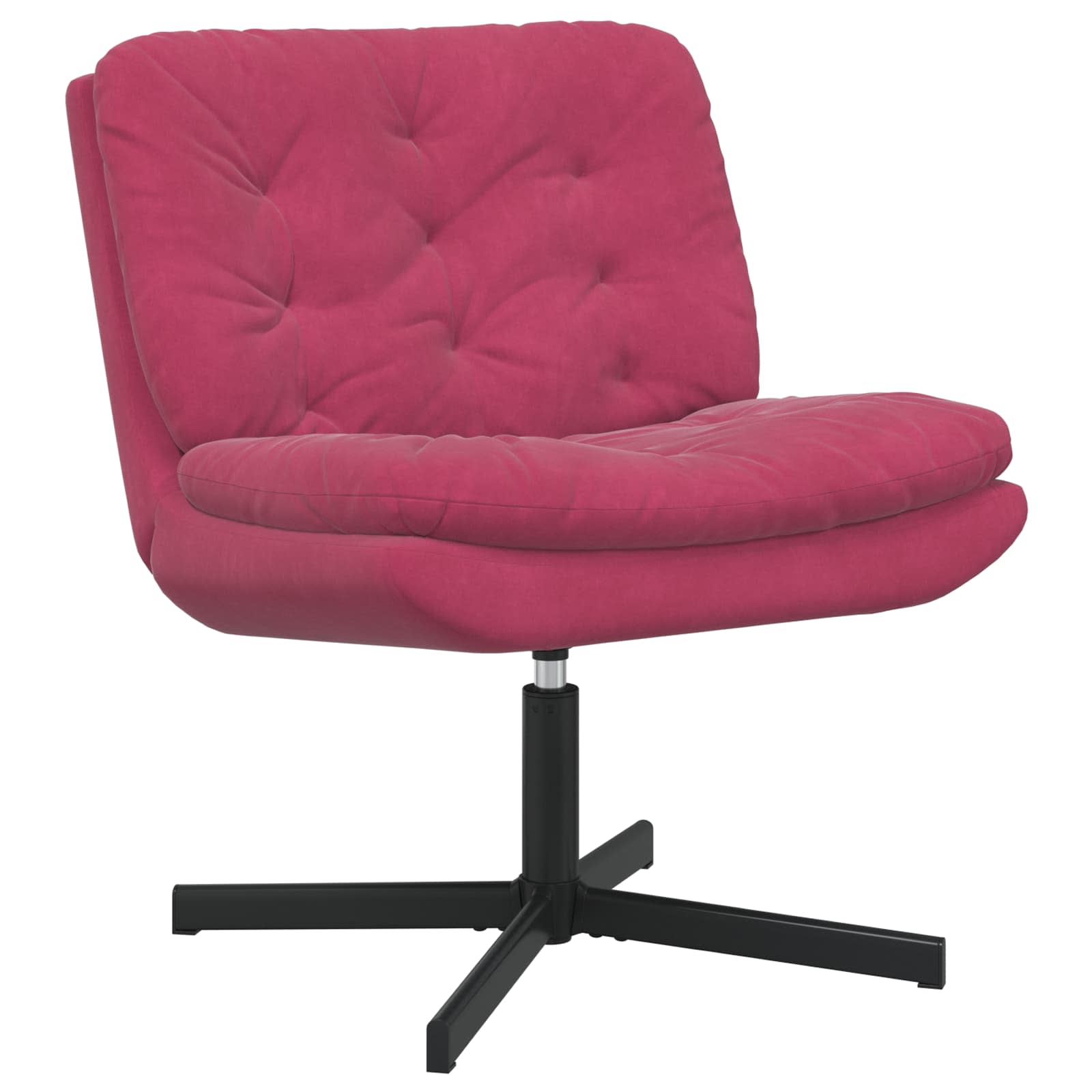 Sillón Relax giratorio Amarillo 63 x 75 x 76 cm Terciopelo