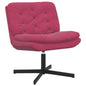 Poltrona Reclinável Rotativa Amarela 63 x 75 x 76 cm Veludo