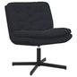 Poltrona Reclinável Rotativa Amarela 63 x 75 x 76 cm Veludo