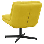 Sillón Relax giratorio Amarillo 63 x 75 x 76 cm Terciopelo