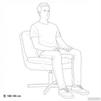 Sillón Relax giratorio Amarillo 63 x 75 x 76 cm Terciopelo