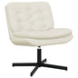 Poltrona Reclinável Rotativa Amarela 63 x 75 x 76 cm Veludo