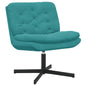 Poltrona Reclinável Rotativa Amarela 63 x 75 x 76 cm Veludo