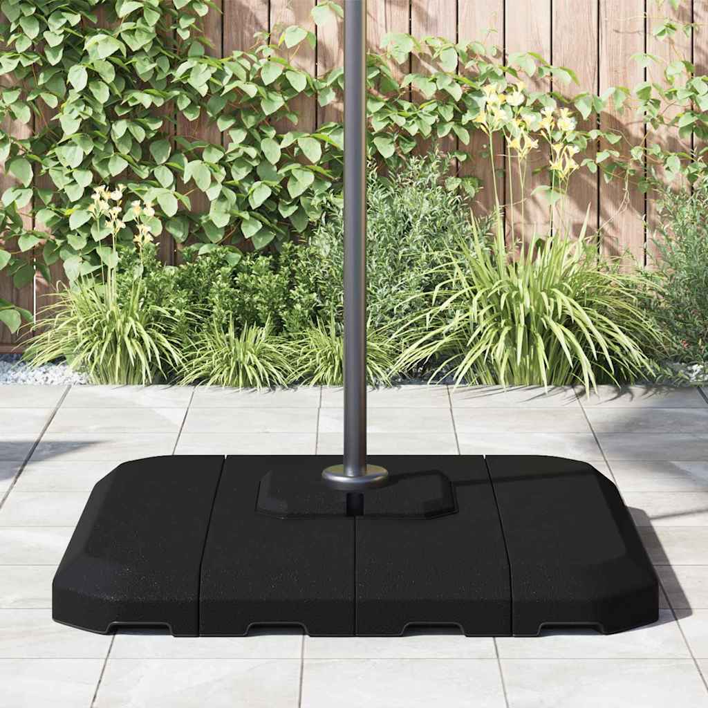 Base para Paraguas de Brazo Oscilante Negro 98 x 98 x 98 cm