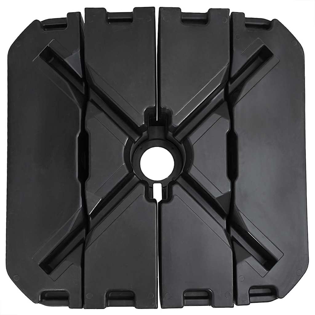 Base para Paraguas de Brazo Oscilante Negro 98 x 98 x 98 cm