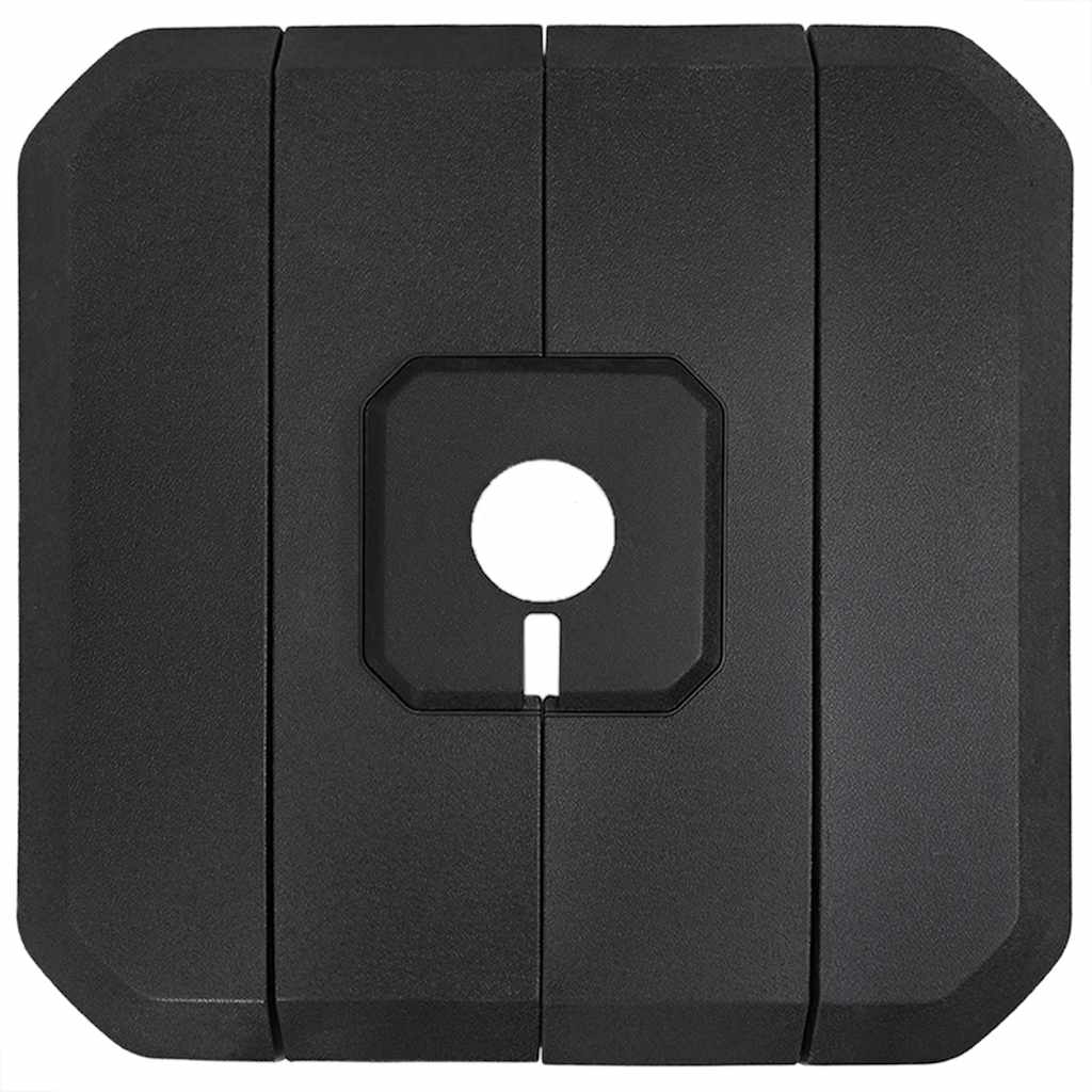Base para Paraguas de Brazo Oscilante Negro 98 x 98 x 98 cm