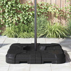 Base para Paraguas de Brazo Oscilante Negro 88,5 x 88,5 x 12 cm