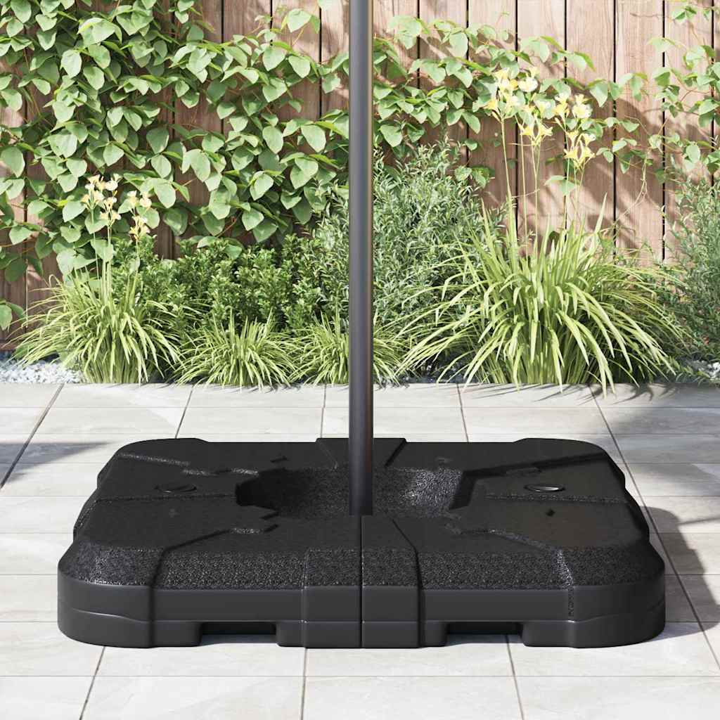 Base para Paraguas de Brazo Oscilante Negro 88,5 x 88,5 x 12 cm