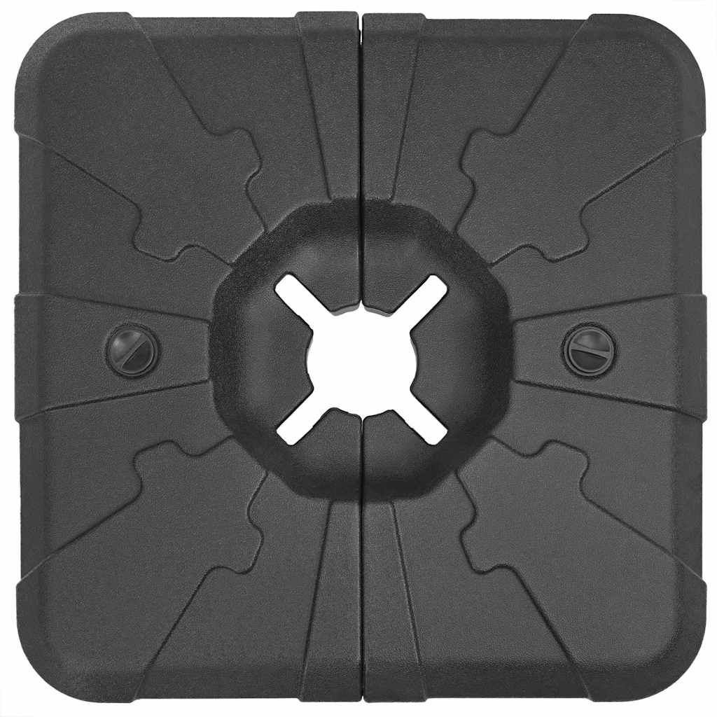 Base para Paraguas de Brazo Oscilante Negro 88,5 x 88,5 x 12 cm