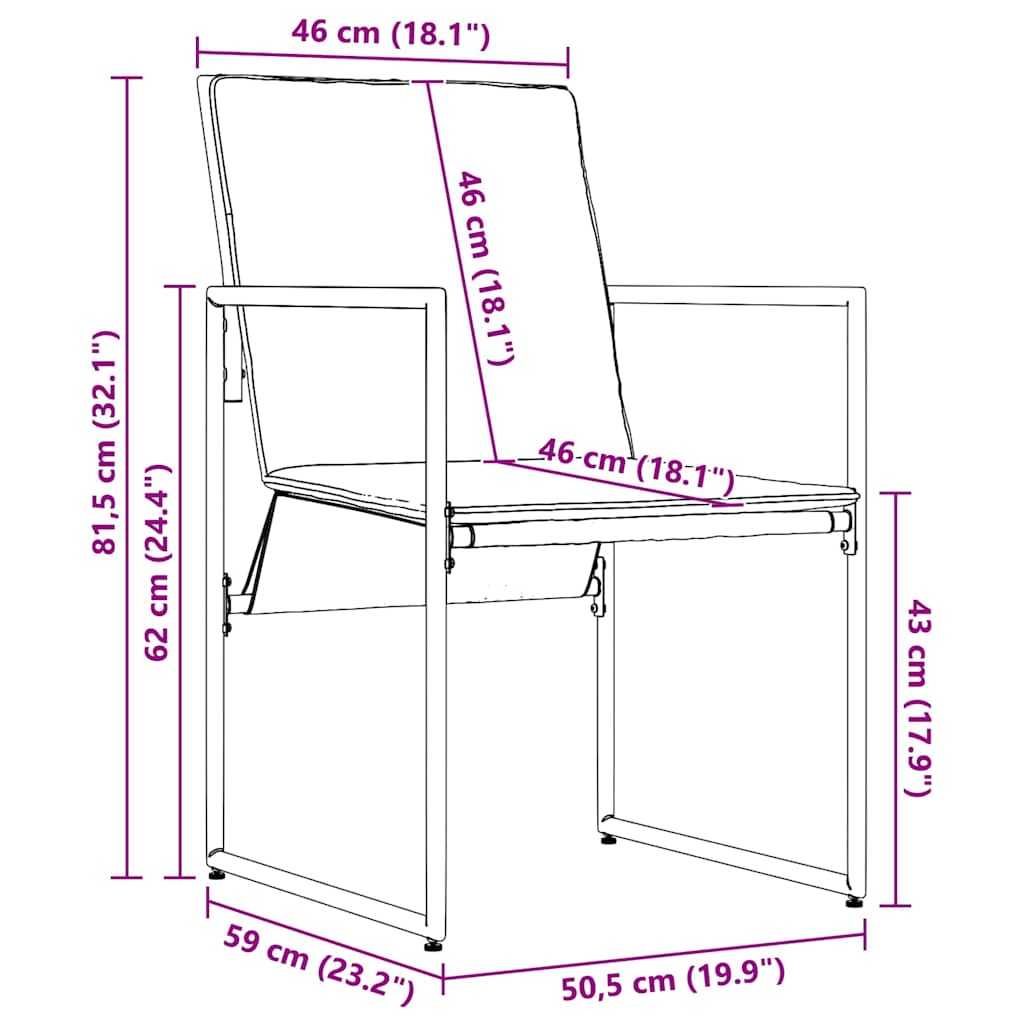 Conjunto de Comedor de Jardín 11 pcs Negro Acero