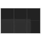 Conjunto de Comedor de Jardín 11 pcs Negro Acero