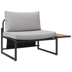 Conjunto de Comedor de Jardín 3 pcs Gris Claro Acero