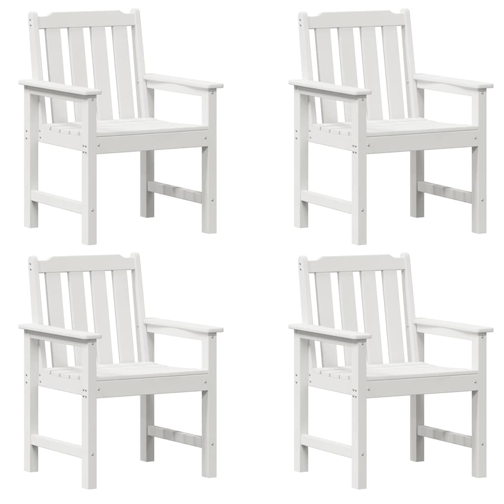 Silla de Jardín 4 pcs 65.5 x 59 x 88 cm Polietileno