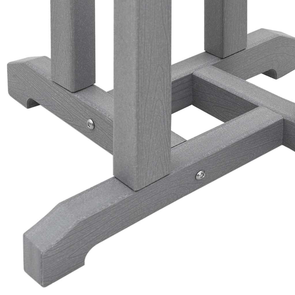 Juego de Bar en el Jardín 3 pcs Gris Claro HDPE