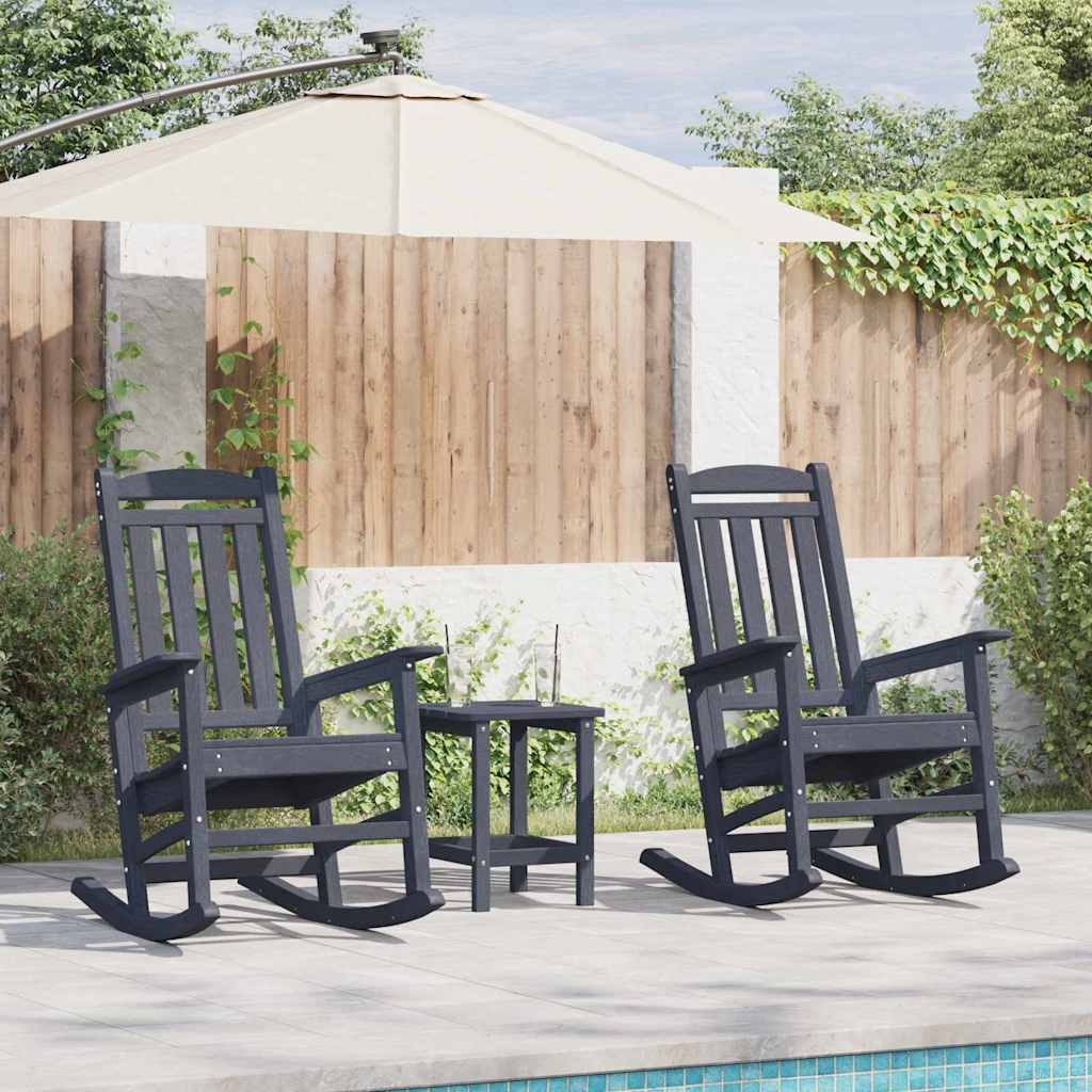Rocking Chair 2 pcs 92 x 70 x 108 cm Polyethylene