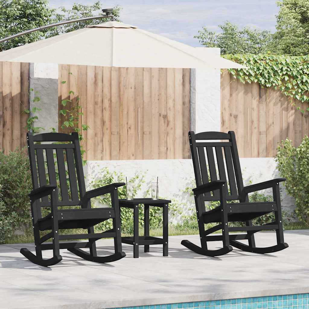 Rocking Chair 2 pcs 92 x 70 x 108 cm Polyethylene