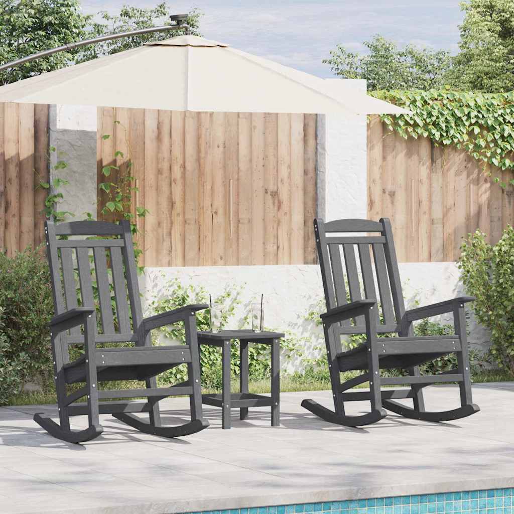 Rocking Chair 2 pcs 92 x 70 x 108 cm Polyethylene