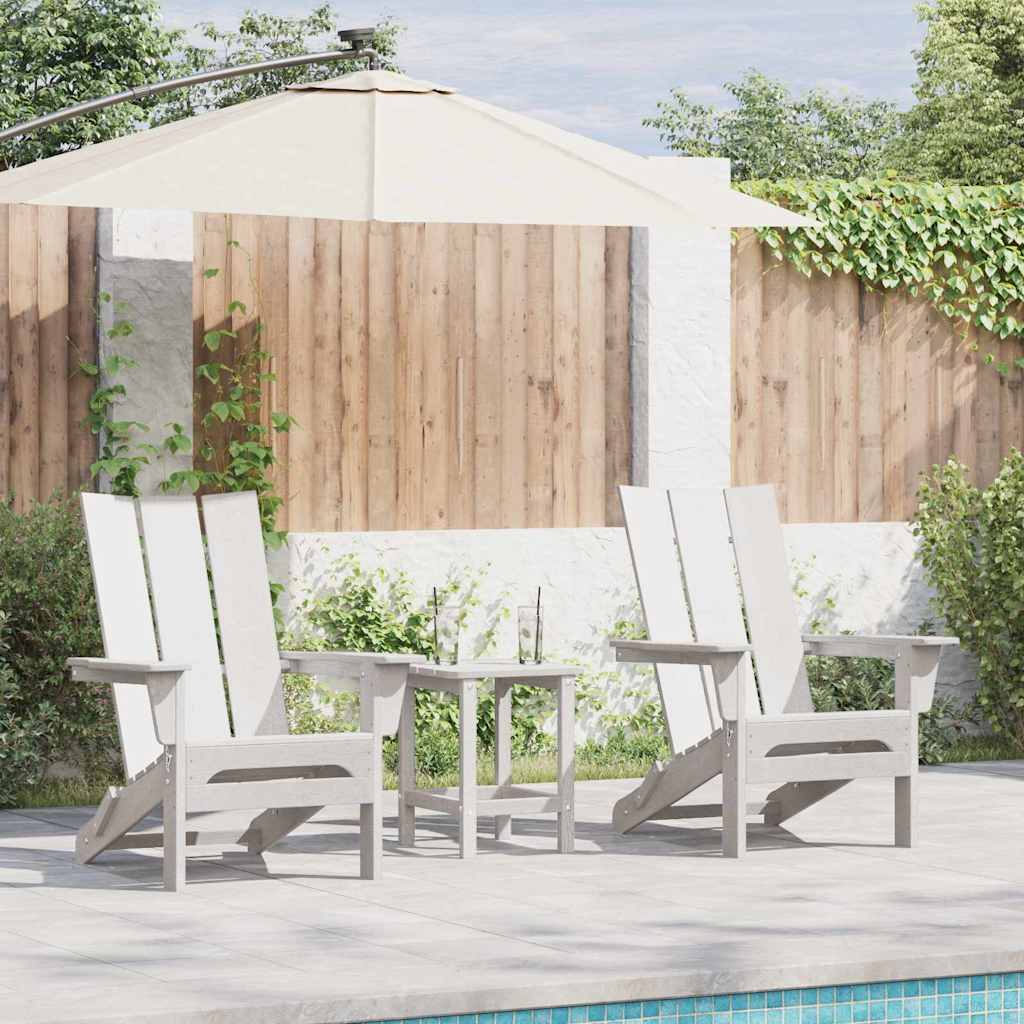Silla de Jardín 2 pcs 80.5 x 74.5 x 92 cm Polietileno