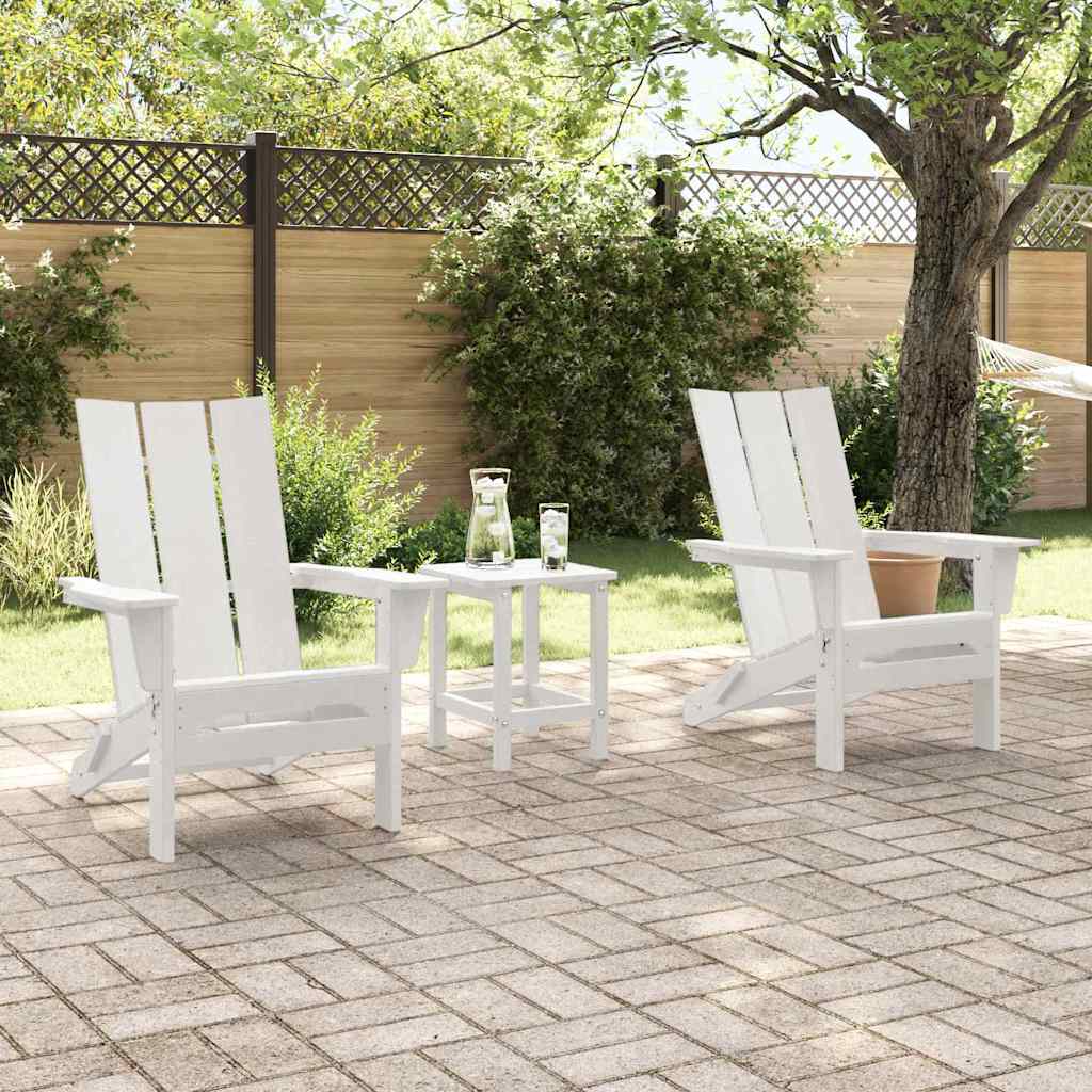 Silla de Jardín 2 pcs 80.5 x 74.5 x 92 cm Polietileno