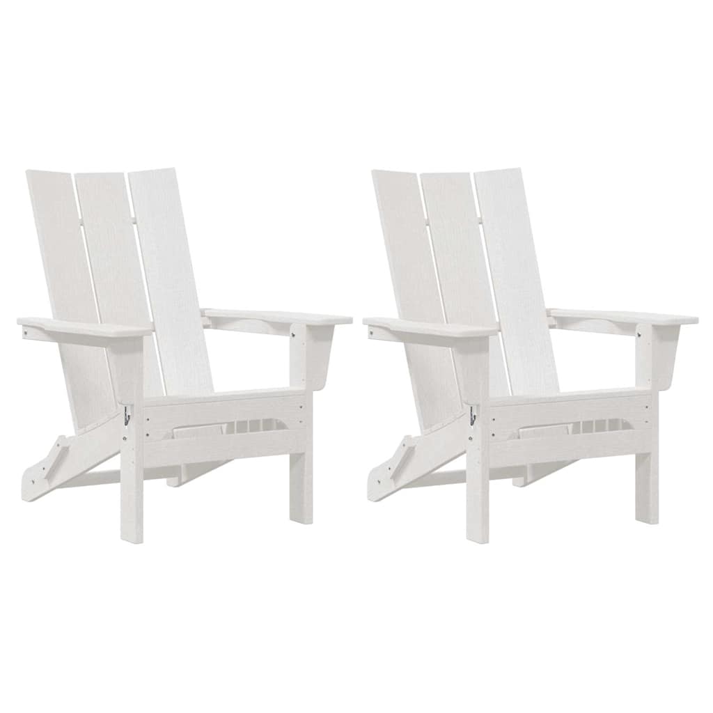 Silla de Jardín 2 pcs 80.5 x 74.5 x 92 cm Polietileno