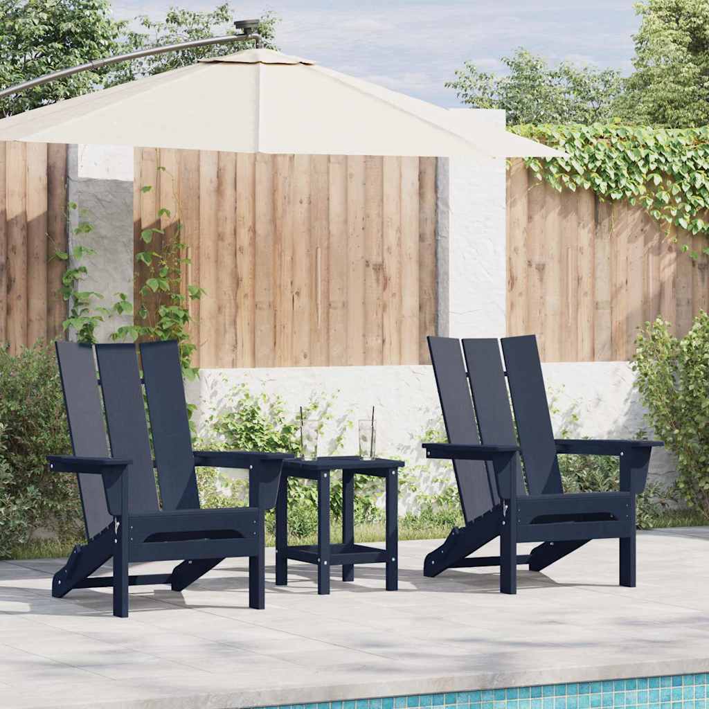 Silla de Jardín 2 pcs 80.5 x 74.5 x 92 cm Polietileno