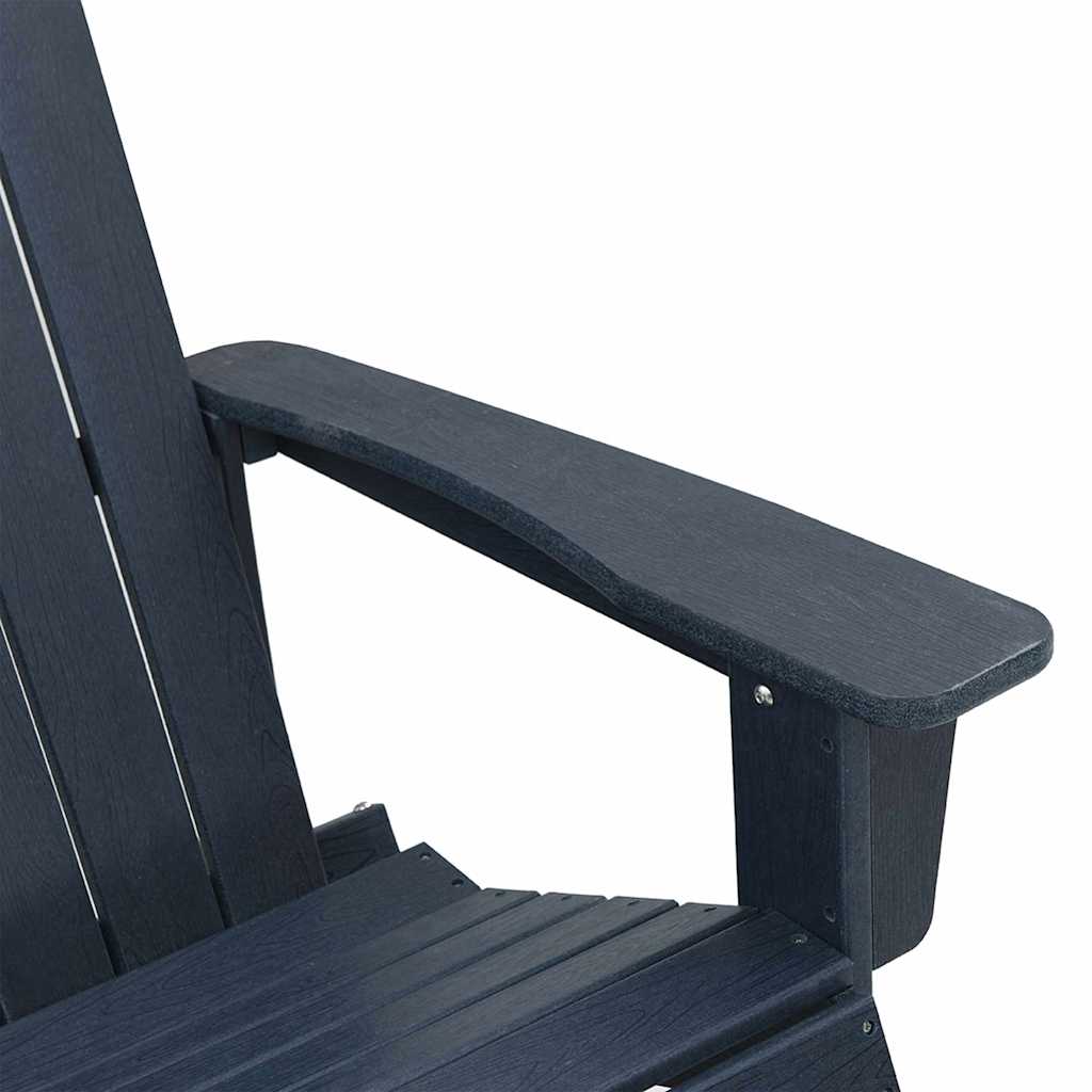 Conjunto de Sofás de Jardín 3 pcs Azul marino HDPE
