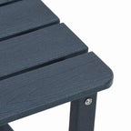 Conjunto de Sofás de Jardín 3 pcs Azul marino HDPE
