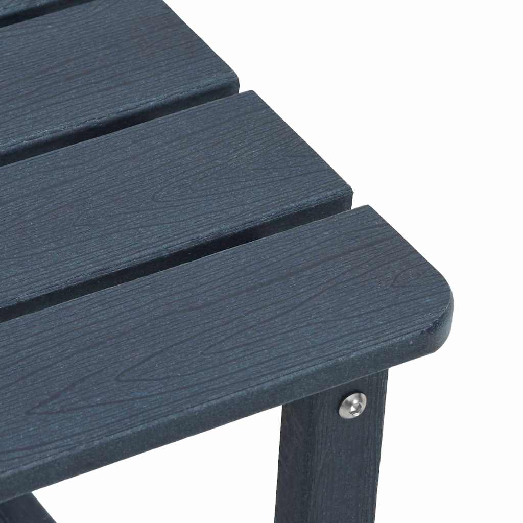 Conjunto de Sofás de Jardín 3 pcs Azul marino HDPE