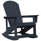 Conjunto de Sofás de Jardín 3 pcs Azul marino HDPE