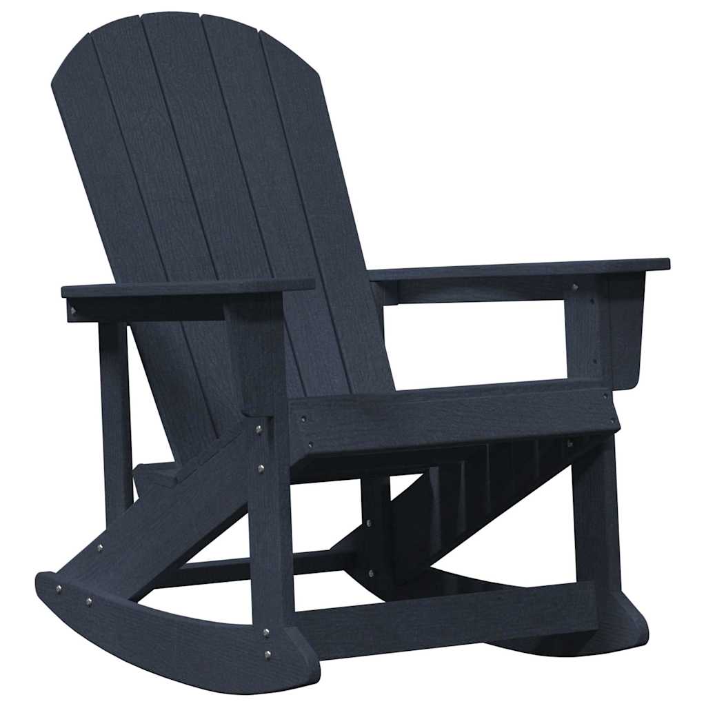 Conjunto de Sofás de Jardín 3 pcs Azul marino HDPE