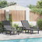 Tumbona 2 pcs 195,5 x 53 x 98,5 cm Polietileno