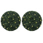 Bolas de boj artificial con luces LED 2 unidades 20 cm