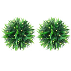 Bolas de boj artificial con luces LED 2 unidades 20 cm